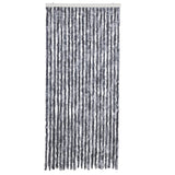 Vidaxl vliegengordijn 90x200 cm chenille zilverkleurig