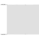 Vidaxl luifel verticaal 100x800 cm oxford stof wit