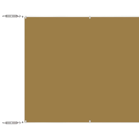 Vidaxl luifel verticaal 100x1000 cm oxford stof beige