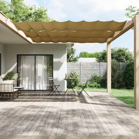 Vidaxl luifel verticaal 140x420 cm oxford stof beige