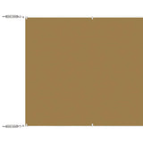 Vidaxl luifel verticaal 140x800 cm oxford stof beige