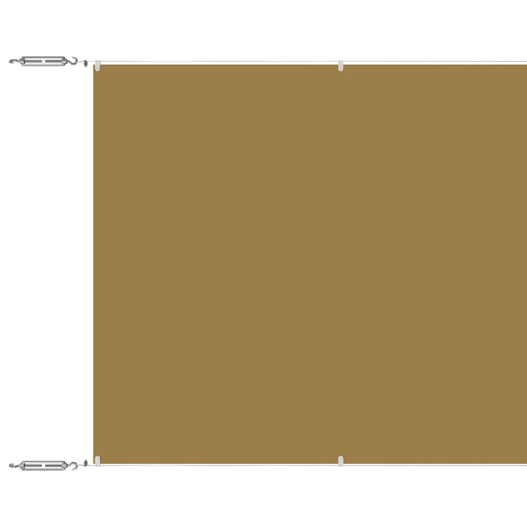 Vidaxl luifel verticaal 140x1000 cm oxford stof beige