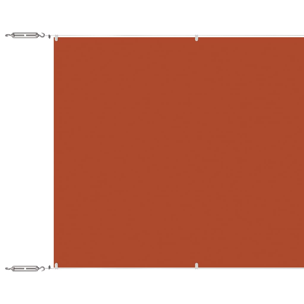 Vidaxl luifel verticaal 60x1200 cm oxford stof terracottakleurig