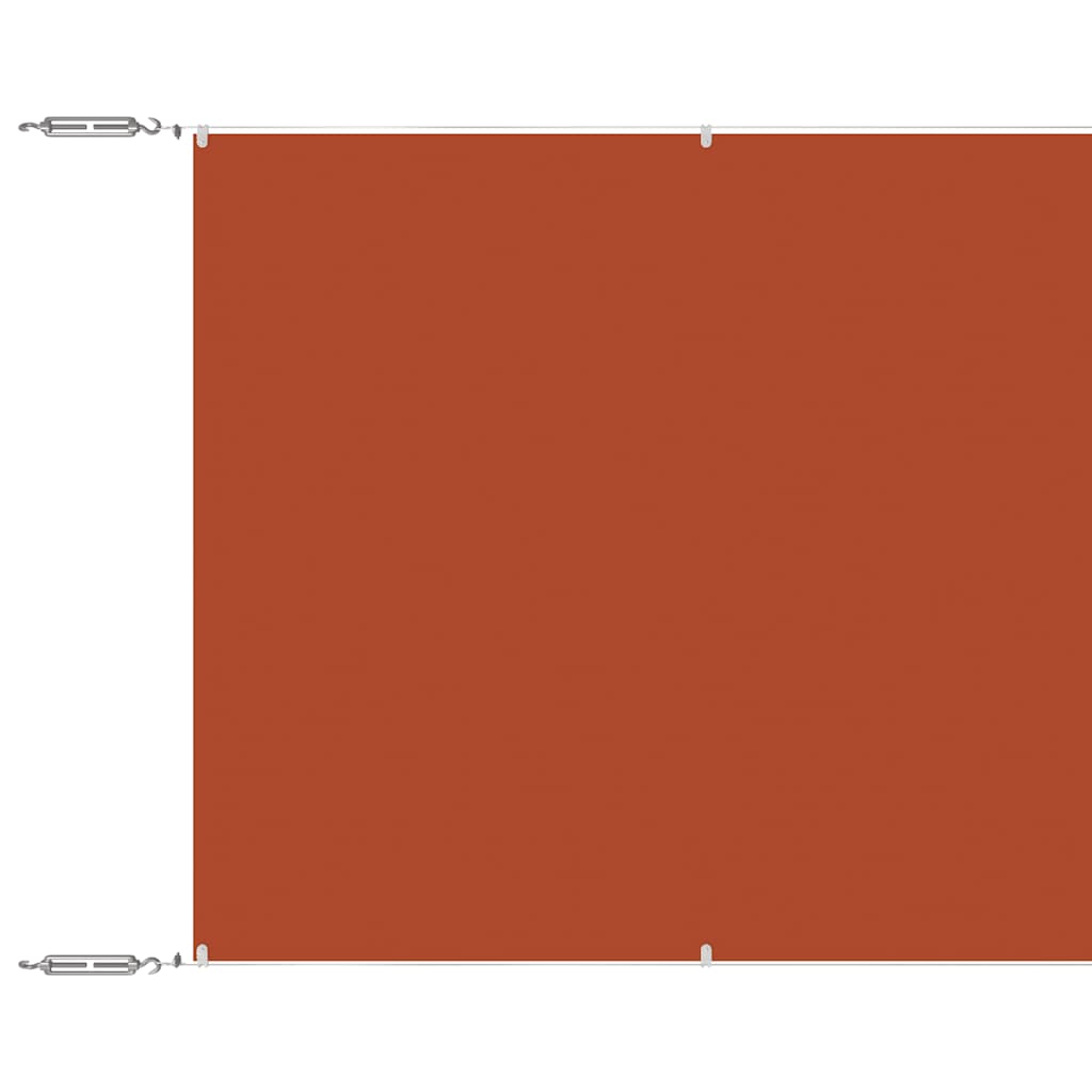 Vidaxl luifel verticaal 100x1000 cm oxford stof terracottakleurig