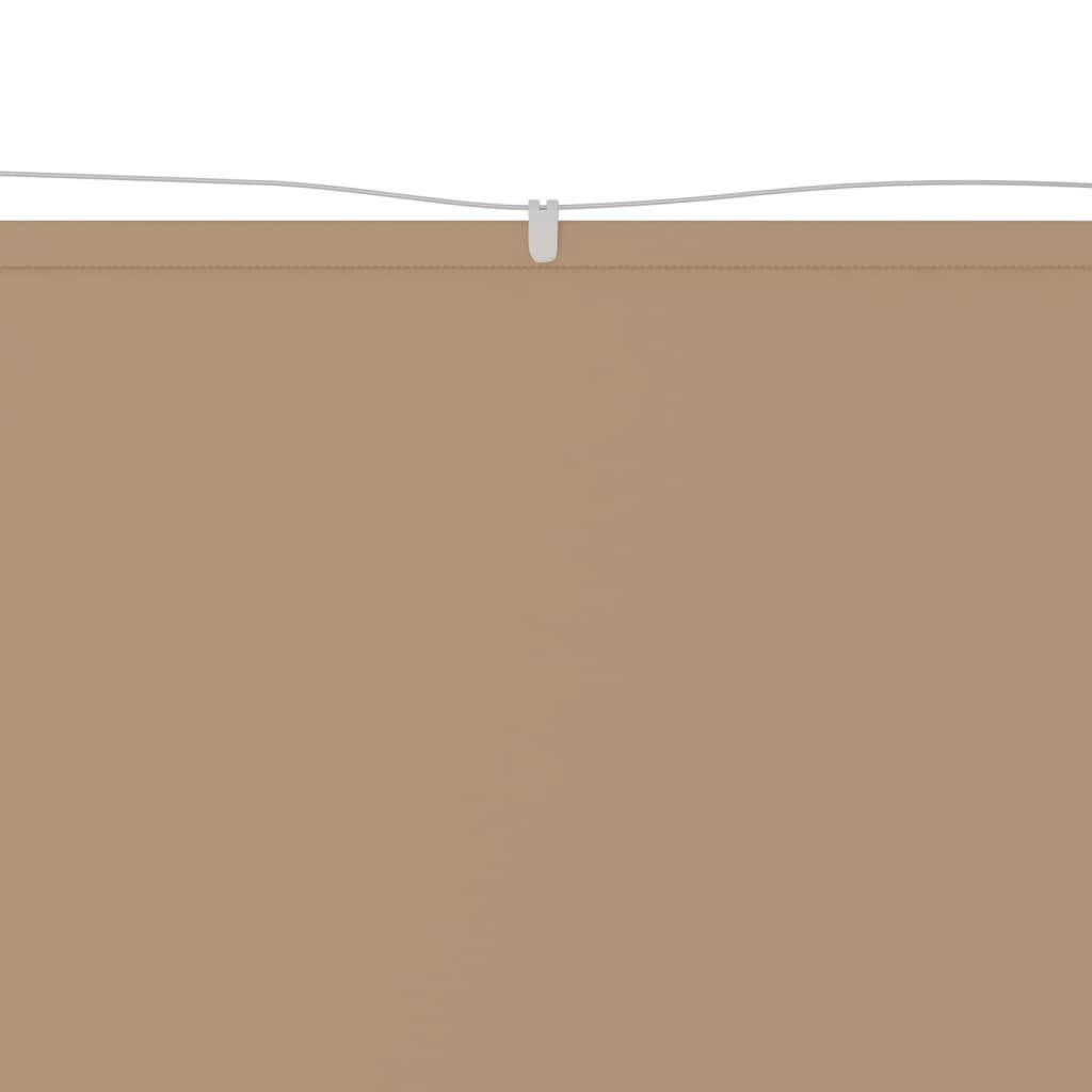 Vidaxl luifel verticaal 60x600 cm oxford stof taupe