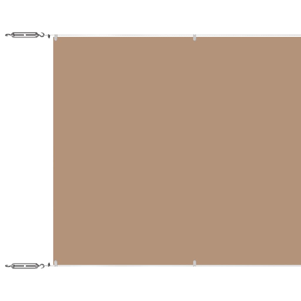 Vidaxl luifel verticaal 100x100 cm oxford stof taupe