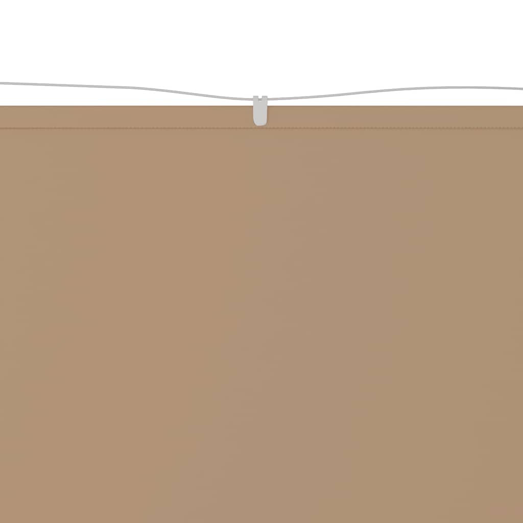 Vidaxl luifel verticaal 100x1200 cm oxford stof taupe