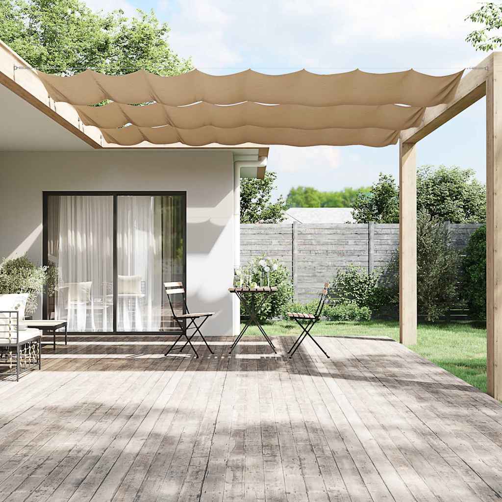 Vidaxl luifel verticaal 100x1200 cm oxford stof taupe