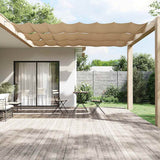 Vidaxl luifel verticaal 140x800 cm oxford stof taupe