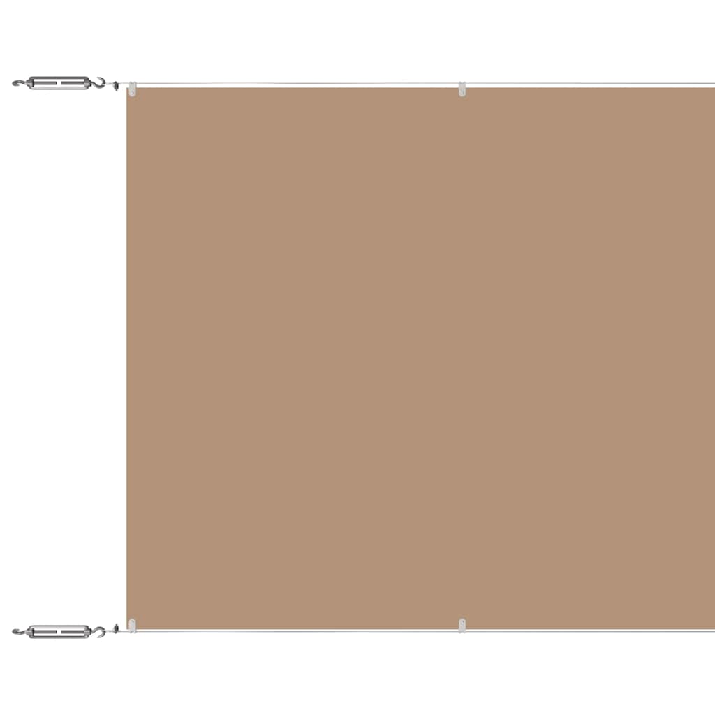 Vidaxl luifel verticaal 180x1000 cm oxford stof taupe