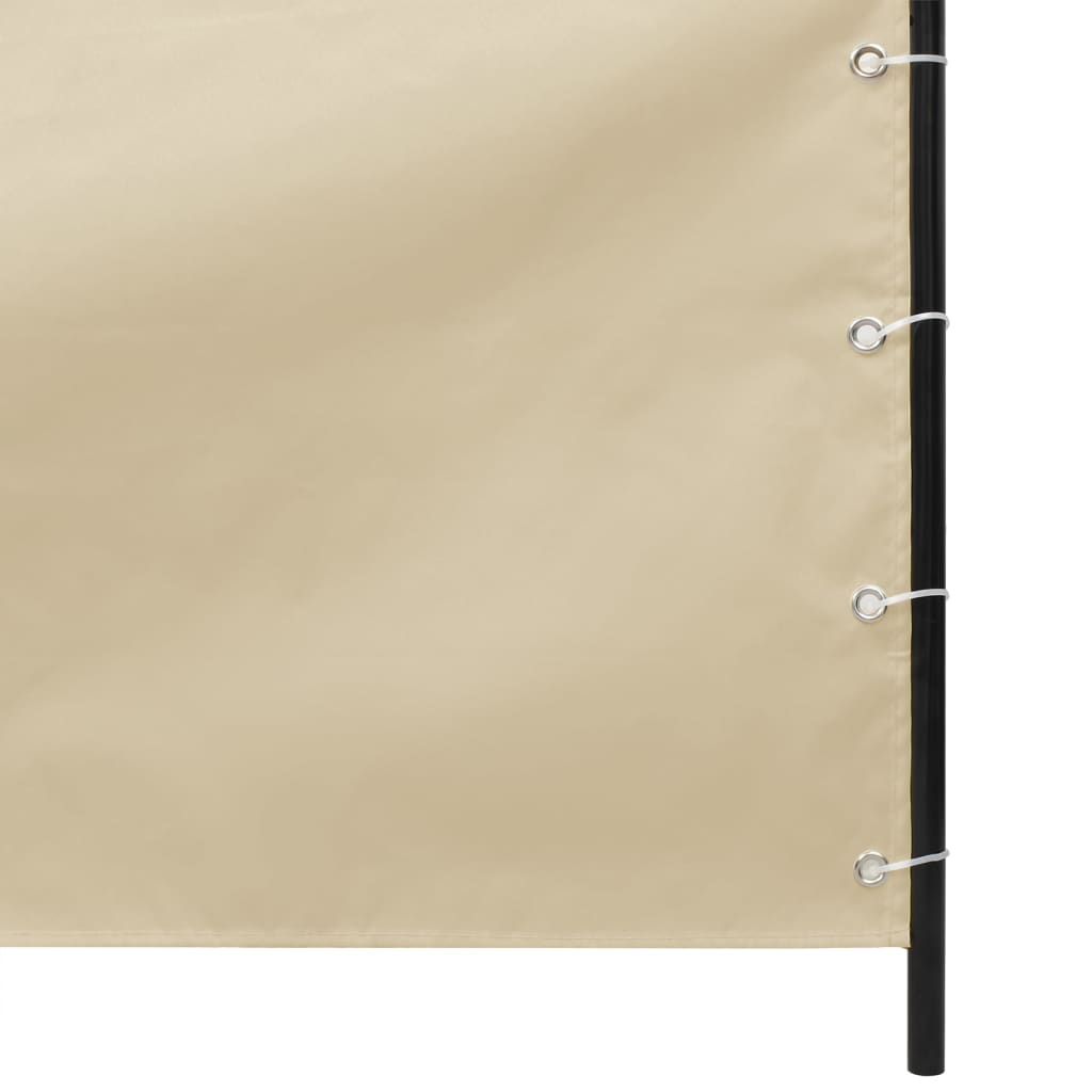 VidaXL Balkonscherm 140x240 cm oxford stof beige