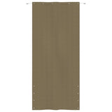 VidaXL Balkonscherm 120x240 cm oxford stof taupe