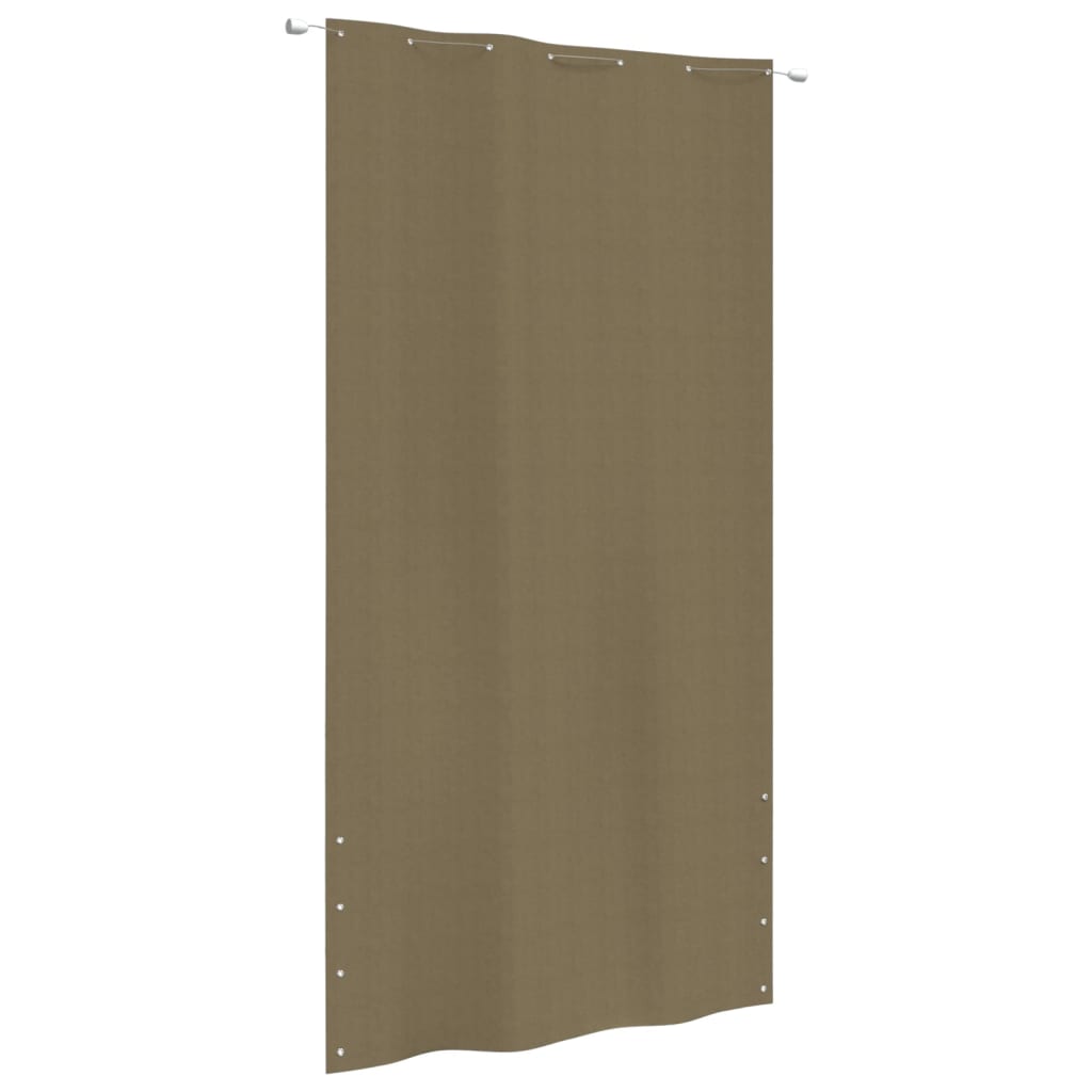 VidaXL Balkonscherm 140x240 cm oxford stof taupe