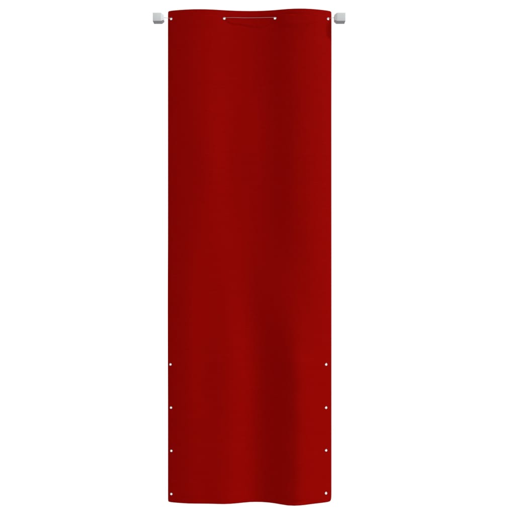 Vidaxl balkonscherm 80x240 cm oxford stof rood