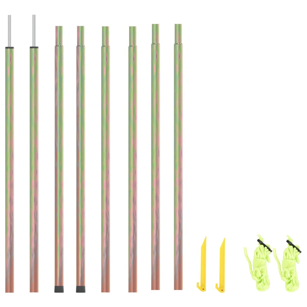 Vidaxl zonneschermpalen 2 st 200 cm gegalvaniseerd staal