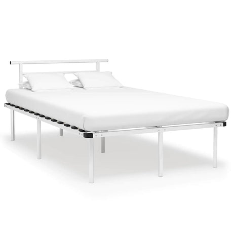Vidaxl bedframe metaal wit 120x200 cm