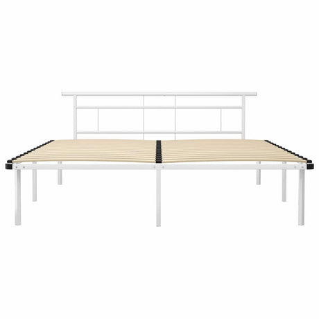 Vidaxl bedframe metaal wit 200x200 cm