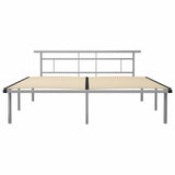 Vidaxl bedframe metaal grijs 200x200 cm