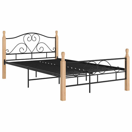 Vidaxl bedframe metaal zwart 120x200 cm