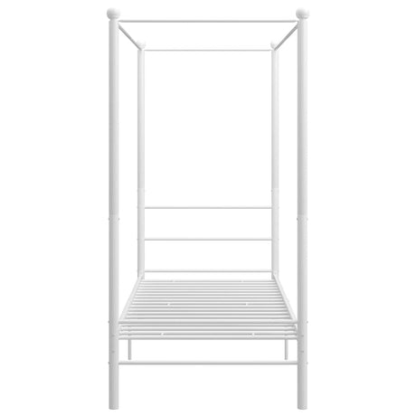 Vidaxl hemelbedframe metaal wit 90x200 cm