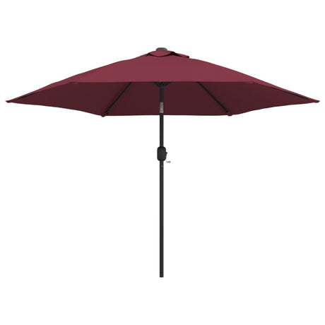 VidaXL Parasol met metalen paal 300 cm bordeauxrood