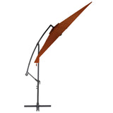 VidaXL Zweefparasol met aluminium paal 300 cm terracottakleurig