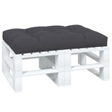 Vidaxl palletkussen 120x80x12 cm stof antracietkleurig