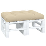 Vidaxl palletkussen 120x80x12 cm stof beige