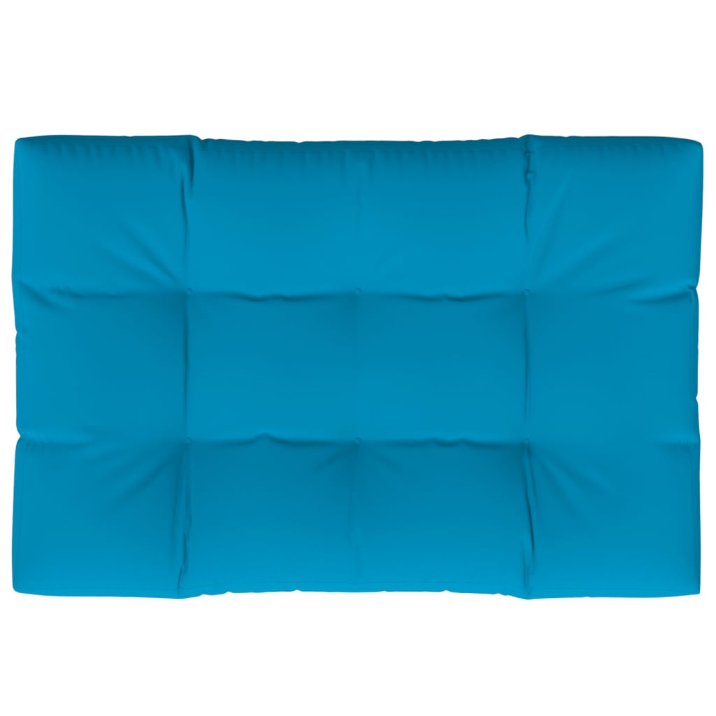 Vidaxl palletkussen 120x80x12 cm stof blauw