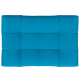 Vidaxl palletkussen 120x80x12 cm stof blauw