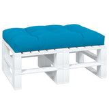 Vidaxl palletkussen 120x80x12 cm stof blauw