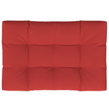 Vidaxl palletkussen 120x80x12 cm stof rood
