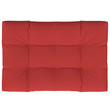 Vidaxl palletkussen 120x80x12 cm stof rood
