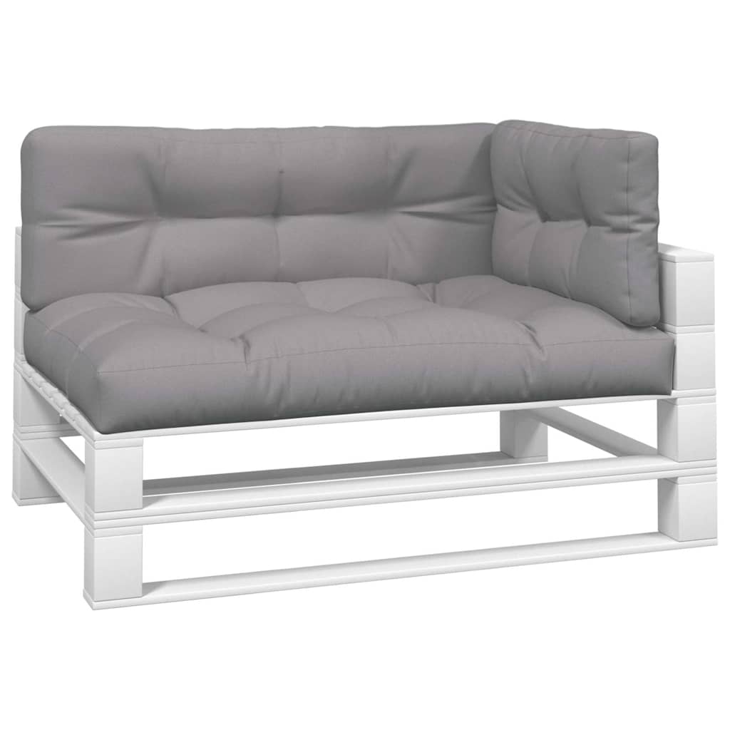 Vidaxl palletkussens 3 st stof grijs