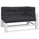 VidaXL Palletkussens 3 st stof zwart