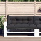 VidaXL Palletkussens 3 st stof zwart