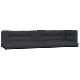 VidaXL Palletkussens 5 st stof zwart