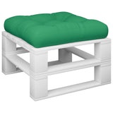 Vidaxl palletkussen 58x58x10 cm stof groen