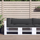 VidaXL Palletkussens 3 st stof zwart
