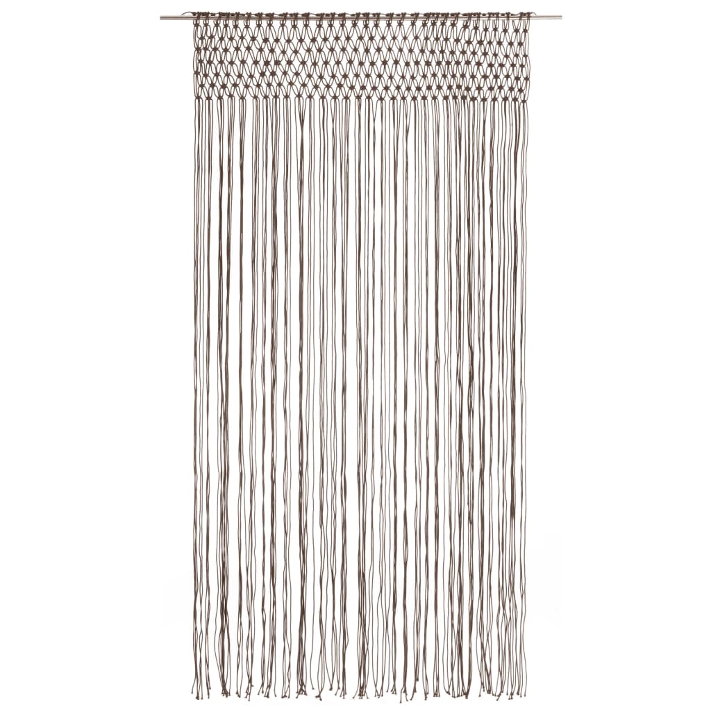 Vidaxl gordijn macramé 140x240 cm katoen taupe