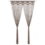 Vidaxl gordijn macramé 140x240 cm katoen taupe