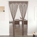 Vidaxl gordijn macramé 140x240 cm katoen taupe