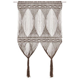 Vidaxl gordijn macramé 140x240 cm katoen taupe