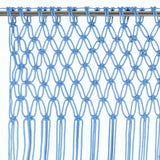 Vidaxl gordijn macramé 140x240 cm katoen blauw