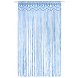 Vidaxl gordijn macramé 140x240 cm katoen blauw