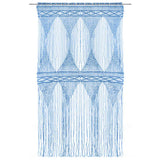 Vidaxl gordijn macramé 140x240 cm katoen blauw