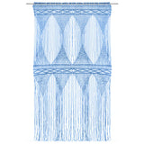 Vidaxl gordijn macramé 140x240 cm katoen blauw