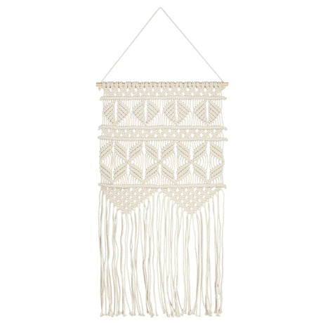 VidaXL Wandhanger macramé 40x80 cm katoen