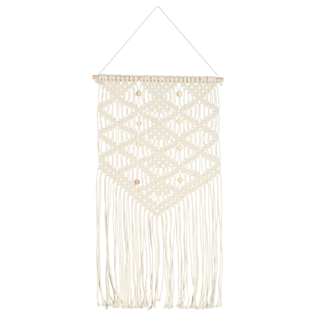 VidaXL Wandhanger macramé 40x80 cm katoen