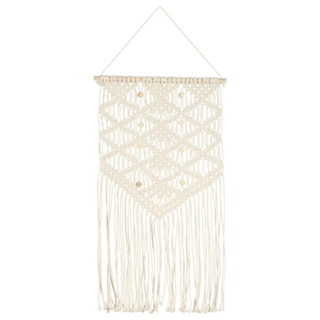 VidaXL Wandhanger macramé 40x80 cm katoen